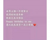 祝自己生祝自己生日快乐英文日快乐的英文句子