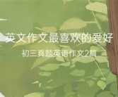爱好的英文
