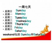星期六英文 saturday 星期六的英语