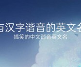 又长又搞笑的英文名字