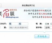 根据中文名取英文名