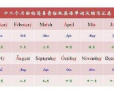 二月 英文