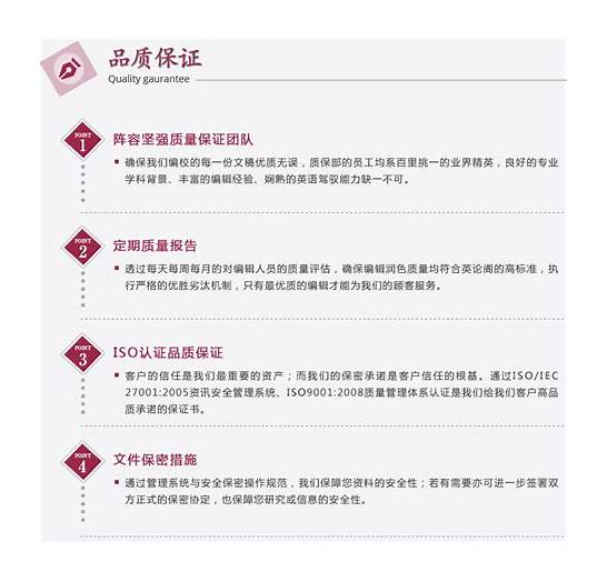 有哪些靠谱的英文论文润色机构？