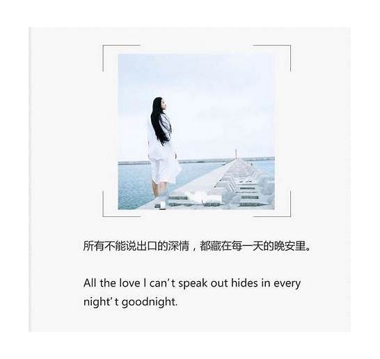 带翻译的英文唯美个性签名