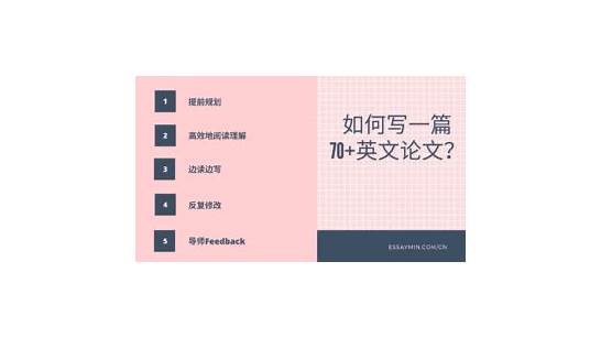 如何开始写英文论文？